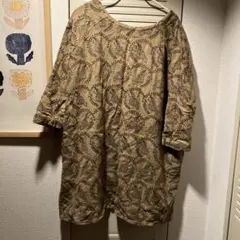 マーブルシュッド　ボタン付き 七分袖 ワンピース