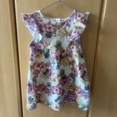 ZARA baby girl 花柄 フリル ワンピース 98cmのサムネイル