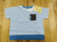 【未使用】graniph ベビー服 半袖 Tシャツ 11匹のねこ ボーダーのサムネイル