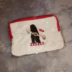 貞子 怖かわ刺繍ポーチ D