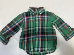 Ralph Lauren 長袖シャツ 12M グリーン系チェック