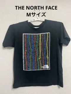ザ ノースフェイス マルチカラー ロープ プリント Tシャツ メンズ M 黒
