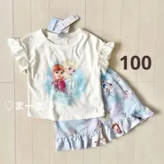 新品未使用　❤️アナと雪の女王❤️ パジャマ　100. 半袖　プリンセス