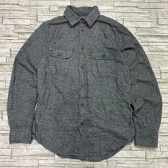 USA古着 フランネルシャツ グレー 2ポケット MISSIMO SUPPLY
