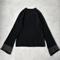 クラシカルエルフ 大きいサイズ XL リブニット ラメ ブラック 薄手 綺麗めのサムネイル