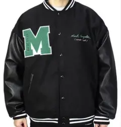 【MarkGonzales】最安値 スタジャン ブラック/グリーン