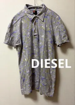 DIESEL 総柄 綿ポロシャツ 半袖 Mのサムネイル