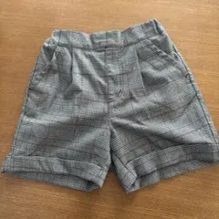 GU キッズ ハーフパンツ チェック柄 140cm