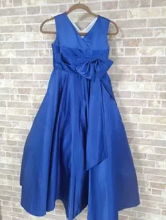 excellent ロイヤルブルー　 リボン付きドレス 140cm