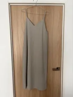 GU グレー キャミワンピース ロング