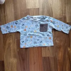 水色 アンパンマン長袖Tシャツ 80cm