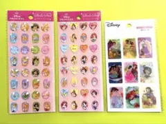 ディズニープリンセス シール 3枚セット