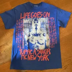 2pac ブルーtシャツ L サイズ
