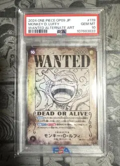 PSA10】モンキー・D・ルフィ（ニカ）手配書 2枚セット - メルカリ