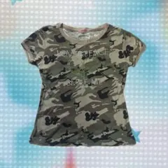 平成/古着/00s/Y2K Jenni 迷彩柄 半袖Tシャツ ラインストーンのサムネイル