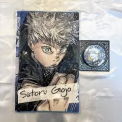 五条悟 2024 2025 バースデイ 缶バッジ フルカラーフェイスタオル