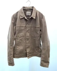 nano universe ベージュ　カラーデニムジャケット M