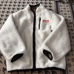 X-girl ホワイトリバーシブルフリースジャケット