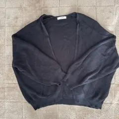 studio CLIP 黒ニットカーディガン