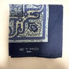 ETROエトロ ハンカチ ペイズリー柄　ブルー系のサムネイル