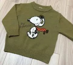 F.O.KIDS セーター　スヌーピー カーキ　90