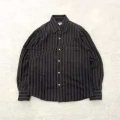 【限定価格】美品　A.V.V　カジュアル　綿100％　ストライプ　長袖シャツ　M