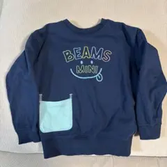 BEAMS MINI ネイビー トレーナー　120