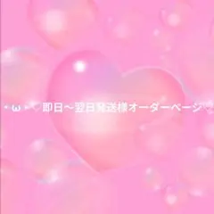 ・ω・♡即日〜翌日発送様オーダーページ♡
