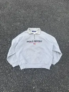 【超人気】90s polo sports ハーフジップ スウェット y2k 起毛