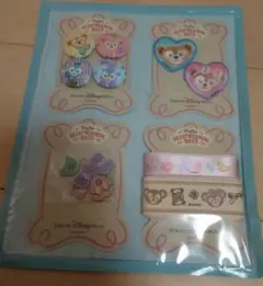 東京ディズニーシー　ダッフィー＆フレンズ　手芸セット　ボタン　リボン　ワッペン