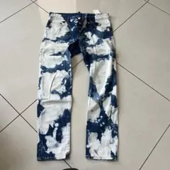 新品タグ付き doublet ブリーチ加工 パンクデニムパンツ ダブレット