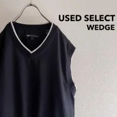 古着 “WEDGE” Polyester Shell Vest / 黒のサムネイル
