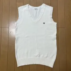 arisana ホワイト Vネック スクールベスト　160