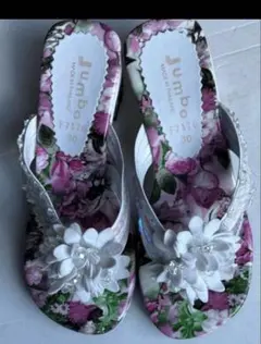 サンダル　17.5cmぐらい　女の子用　状態良好　花柄