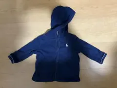 フード付きトレーナー ネイビー・ボーダー