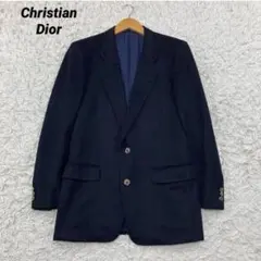 メンズ 90s Christian Dior 紺ブレ カシミアシングルブレザー