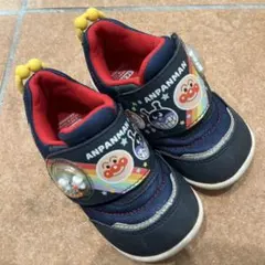 ムーンスター　アンパンマン　男の子　シューズ　14.5cm 青系