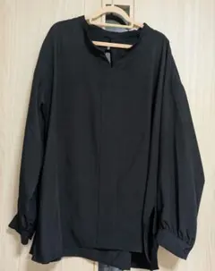 AZUL　キーネック ブラウス ブラック 長袖のサムネイル