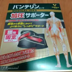 バンテリンコーワサポーター 腰用 しっかり加圧タイプ ブラック ふつう 1枚入
