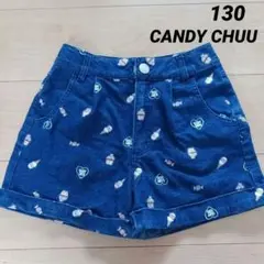 CANDY CHUU アイスクリーム柄 デニム生地 ショートパンツ