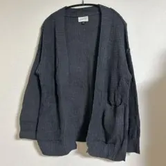 ユニバーサル スレッド 【S】ワッフルニット カーディガン チャコールグレー