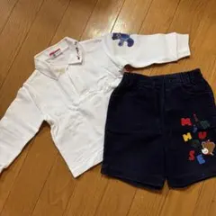 miki house ポロシャツとショートパンツ セット 90