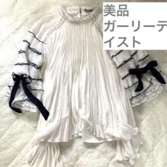 美品‼️社交ダンス　バレエ　プリーツ フレア　シャツ　ブラウス　衣装のサムネイル