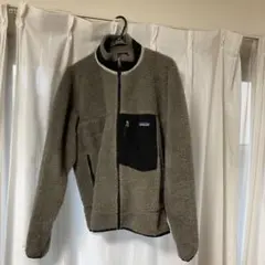 patagonia フリースジャケット Lサイズグレー/ブラック