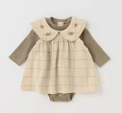 petit main プチマイン 刺しゅう衿ジャンスカセット