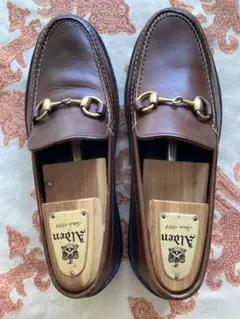 GUCCI ホースビット　ドライビング　ローファー　ゴールド　茶7