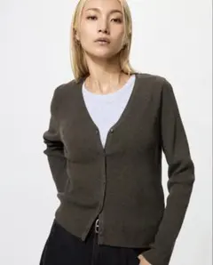 UNIQLO ウォッシャブルニットリブカーディガン