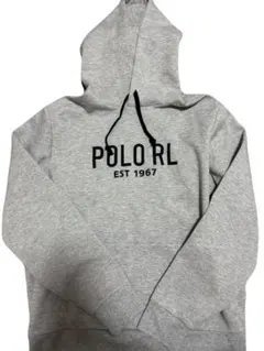 【Ｌ】Polo RL フード付きパーカー EST 1967 グレー