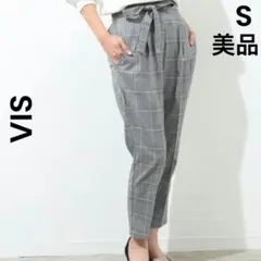 【VIS】ビス S 美品 チェック タックパンツのサムネイル