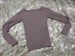 GRL リブニット 長袖 トップス ピンク S